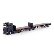 WSI 1: 50 SCANIA S Series CS20N 4X2 Flatbed Trailer Alloy Model FALK 01-5077