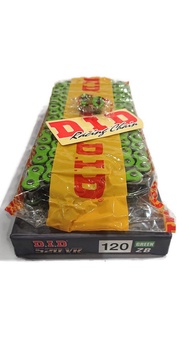 โซ่ D.I.D 520VR -120L ZB O -Ring / สีเขียว