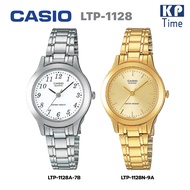 Casio นาฬิกาข้อมือผู้หญิง สายสแตนเลส รุ่น LTP-1128 ของแท้ประกันศูนย์ CMG