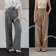Aysilla_Factory - ORO PANTS - Loose Pants Trousers women's office work pants Highwaist Anti-Wrinkle 
