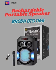 6.5-Inch BTS-1166 Portable Wireless Karaoke Speaker With Microphone