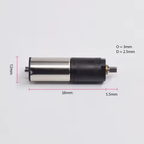 Mini Micro 12mm 1220 coreless Planetary Gear Motor DC 3V-12V 6V 61RPM Slow Speed Large Torque Metal 