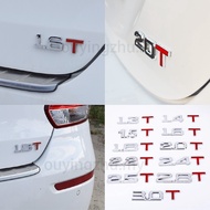 3D Metal 1.3T 1.4T 1.5T 1.6T 1.8T 2.0T 2.2T 2.4T 2.5T 2.8T 3.0T Logo Emblem Badge Car Styling Sticke