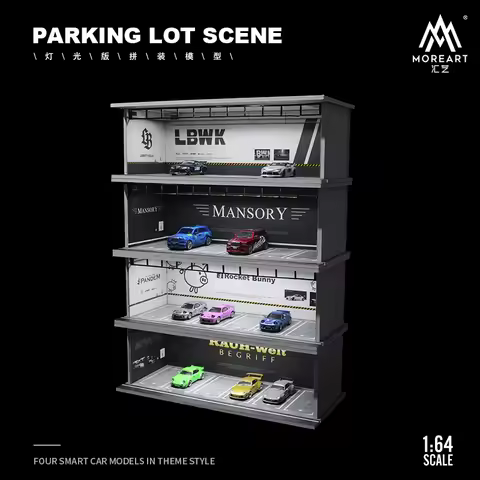 TIMEMICRO&MoreArt 1:64 LBWK RocketBunny HKS Advan Martini theme can overlay light version assembly s