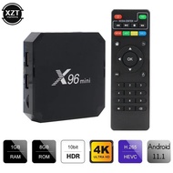 【Latest Style】 X96 Mini Tv Box 11 Smart Tv Box Amlogic S905 Quad Core 1/2gb 8/16gb 2.4g Wif 64 Bit Media Player Set Box