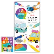 Bundanjai (Exam Study Guide Book) FK2-12 Long Colored Pencils CPCS-FK2