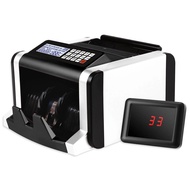 【Upgrade】Automatic Money Counter Machine with Double LED Display Cash Register Portable Multi Curren