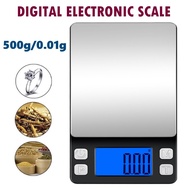 Digital Electronic Scale 500g/0.01g Portable Weighing Gram