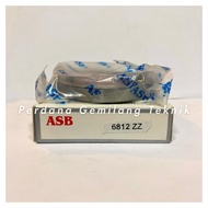 Single Row Deep Groove Ball Bearing 6812 ZZ ASB