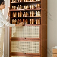 Shoe cabinet multi-layer dustproof home large capacity wooden shoe rack Rak Kasut Kayu