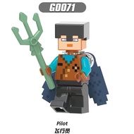 1574 People Collection Compatible Lego Minecraft Series Cave Explorer America Camel Knight Blocks Mi