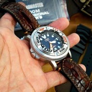 Strap Croco 24 Mm Seiko Diver 6105 Panda Citizen Ecozilla Pogue 6139