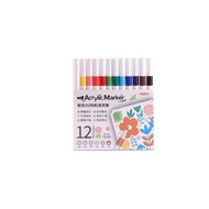 Rhythm Tempo AC-90 Acrylic (Acrylic) Marker 12 Colors Acrylic Marker Pen Acrylic Paint Marker