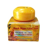 Kem nghệ + B3 + BHA dưỡng trắng da ngừa mụn Bạch Ngọc Liên 10g ( hũ vàng)
