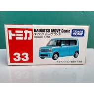 Tomica No 33 DAIHATSU MOVE CONTE Diecast miniatur Mobil Takara tomy