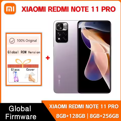Xiaomi Redmi Note 11 Pro 8GB 256GB 108MP Camera 5G Smartphone MTK Helio G96 Octa Core 120Hz Display 