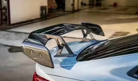001 Style Real Carbon fiber Rear Spoiler for 2021 Audi A5 series (F5 platform, B9)