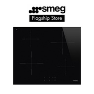 SMEG 60cm Plug and Play Induction Hob, 4 Cook Zones, Classic Aesthetic, Black Glass with 2 Years Warranty