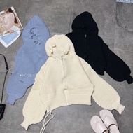 AK278 Long-sleeved wool hoodedJacket