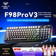 AULA F98PRO V3 Mechanical Keyboard, PBT Liquid Silent Keycaps, Tri-Mode Connection, High Appearance 