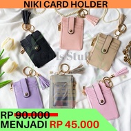 Jims Honey / Niki Card Holder / Name Tag Synthetic Leather Material / Office RFID Card Wallet