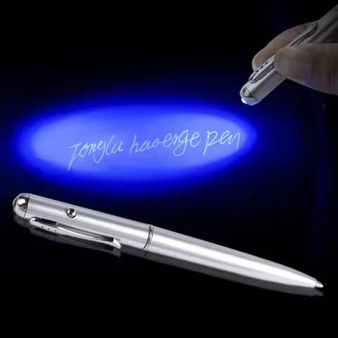 1pcs Invisible Pen Children Spy Game Pen Fluorescent Pen with UV Light Markers Pen Hidden Ink Funny 