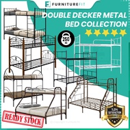 [COMBO] FurnitureFit DOUBLE DECKER METAL BED COLLECTION Katil Besi Queen Solid Heavy Duty Bunkbed