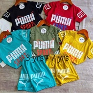 【Kids Series】Kids playset boys playset cotton short pants set｜Baju budak lelaki murah borong｜男童短裤套装