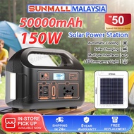 Power Supply Portable Solar Power Station Generator 220V 150W Camping USB DC AC Output Charger Emerg