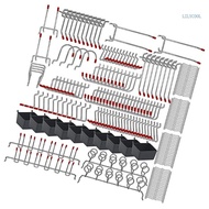 【CH】 228Pcs Heavy Duty Metal Pegboard Hooks For Tool Organization Rustproof Hangers For Garage Works