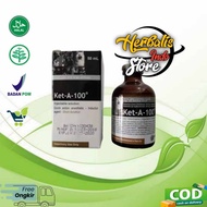 Ket - A - 100 Obat Hewan KET-A- 100 Original 50 ml Untuk Hewan Peliharaan