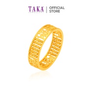 TAKA Jewellery 916 Gold Fortune Abacus Ring