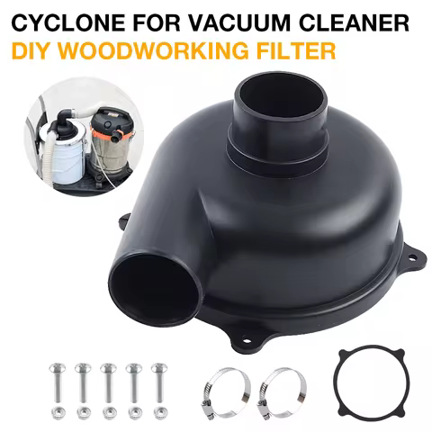 New Cyclone Separator Cover Powder Dust Collector DIY Turbocharged Filter Industrial Cyclone Dust Co