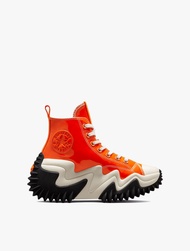 Converse Run Star Motion Patent Leather Platform Unisex Sneakers Shoes - Bold Mandarin/Black/White