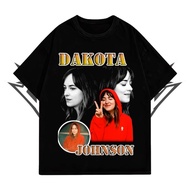 Glatosphere "Dakota Johnson" Oversized T-Shirt | Black Black Black | Oversized T-Shirt | Vintage Vin