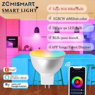 zemismart Wifi หลอดไฟ LED MR16 12V 5w Decor RGBW Soptlight WiFi Alexa Tuya SmartLife APP รีโมท ตัวจั