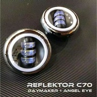 Honda C70 C50p 4.5 Inch Daymeker Light Hello Headlamp ReflectorRing