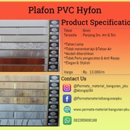 Plafon pvc hyfon permeter