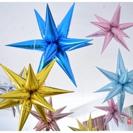 4D STAR FOIL BALLOONS SPIND FOIL BALLOONS 1Pc STAR BIRTHDAY FOIL BALLOONS
