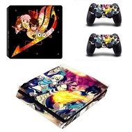 New style Anime Fairy Tail PS4 Slim Skin Sticker Decal for Sony PlayStation 4 Console and 2 Controller Skin PS4 Slim Skins Sticker Vinyl new design