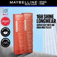 [BUNDLE] Maybelline Super Stay Vinyl Ink Boba - 16H Longwear, Transferproof, Instant Shine Liquid Li