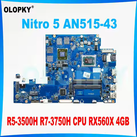 FH50P LA-H901P motherboard for Acer Nitro 5 AN515-43 laptop motherboard with R5-3500H R7-3750H CPU R