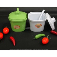 Onyx Spice Sambal Container + Lid 280ml l Melamine Sambal Container