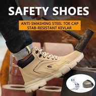 Safety Boots Safety Shoes Protective Shoes High-Top Men's Safety Shoes Work Shoes Steel Toe-toe Welding Shoes Men's Casual Boots Anti-puncture Safety Shoes Kevlar Anti-puncture Saf