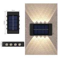 LED Solar Wall Lamp Up Down Luminous Waterproof Lampu Solar Outdoor Lighting Garden Yard Decoration 