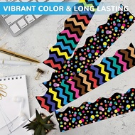 Border Stickers Colorful Waterproof Billboard Classroom Border Decoration