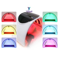 Ylfmall 7 Colors Foldable LED Light Therapy Electric Face Mask PDT Photon Facial Skin Rejuvenation Machine