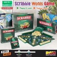 CLASSIQUE Scrabble Cross Words Games Word Forming Board Game Educational Spelling Alphabet / Permain