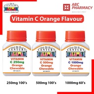 21st Century Vitamin C Chewable - Orange (250mg x 100s EXP05/26 / 500mg x 100s EXP02/25 / 1000mg x 60s EXP12/24 )