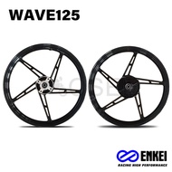 Enkei Mags 5 Spokes= Mags for Wave125 Wave125S Wave125X 1.4x1.6x17 (pair)